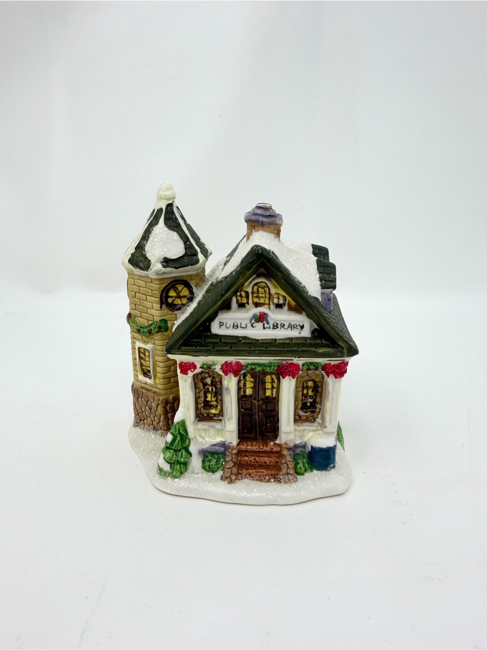 Wellington Square Collection 2004 Public Library Christmas Village House Ceramic